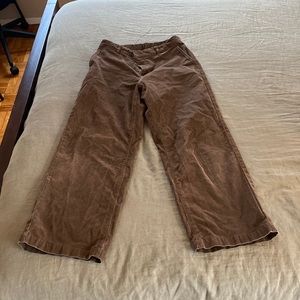 Brown wide leg cords
